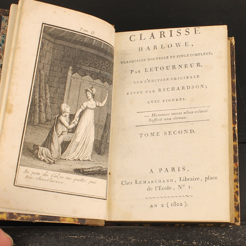 Clarisse Harlowe de Samuel Richardson | 3 volumes | Paris 1802