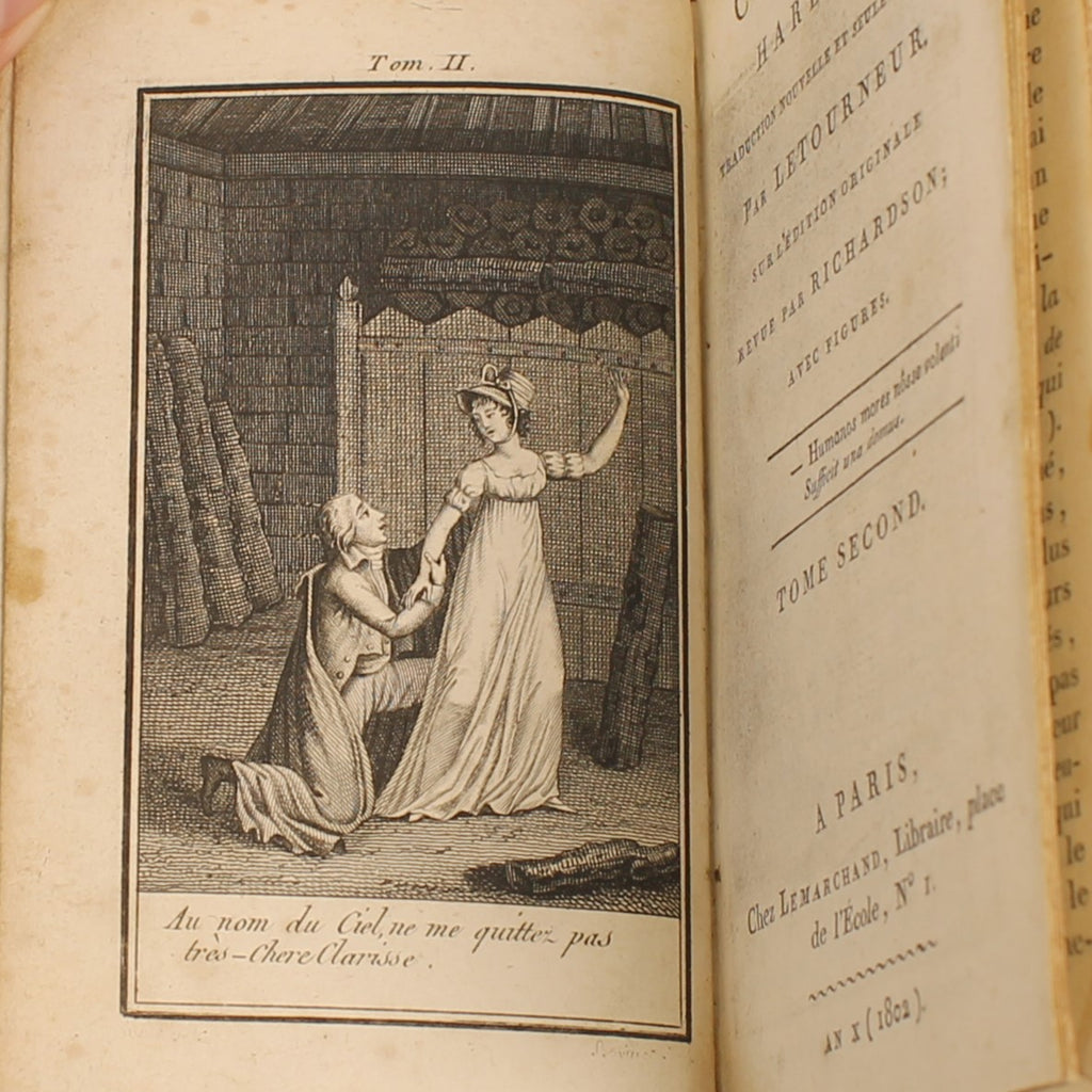 Clarisse Harlowe de Samuel Richardson | 3 volumes | Paris 1802