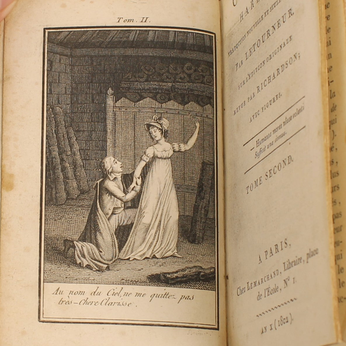 Clarisse Harlowe de Samuel Richardson | 3 volumes | Paris 1802