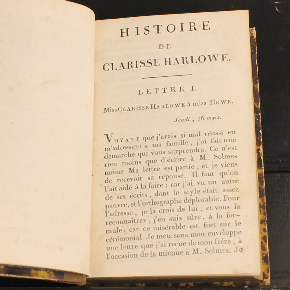 Clarisse Harlowe de Samuel Richardson | 3 volumes | Paris 1802