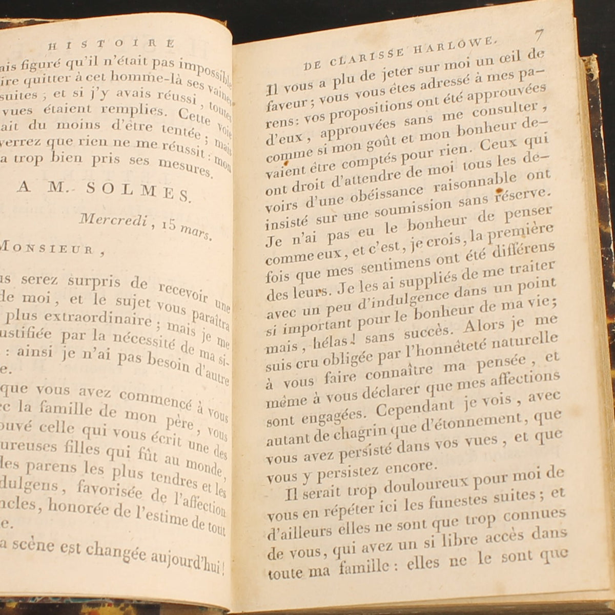 Clarisse Harlowe de Samuel Richardson | 3 volumes | Paris 1802