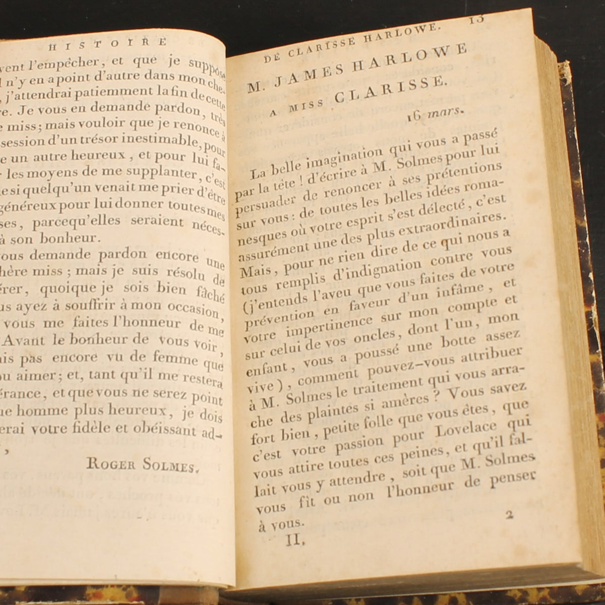 Clarisse Harlowe de Samuel Richardson | 3 volumes | Paris 1802