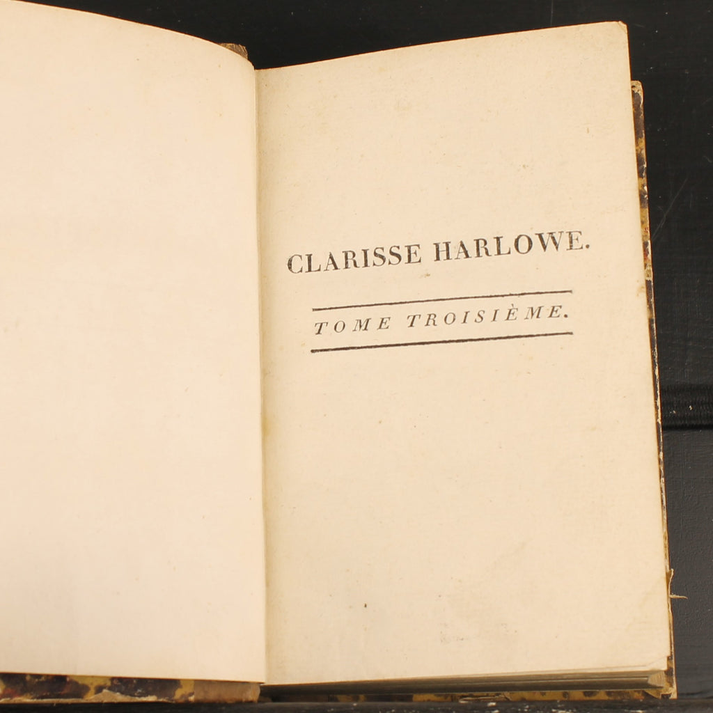 Clarisse Harlowe de Samuel Richardson | 3 volumes | Paris 1802
