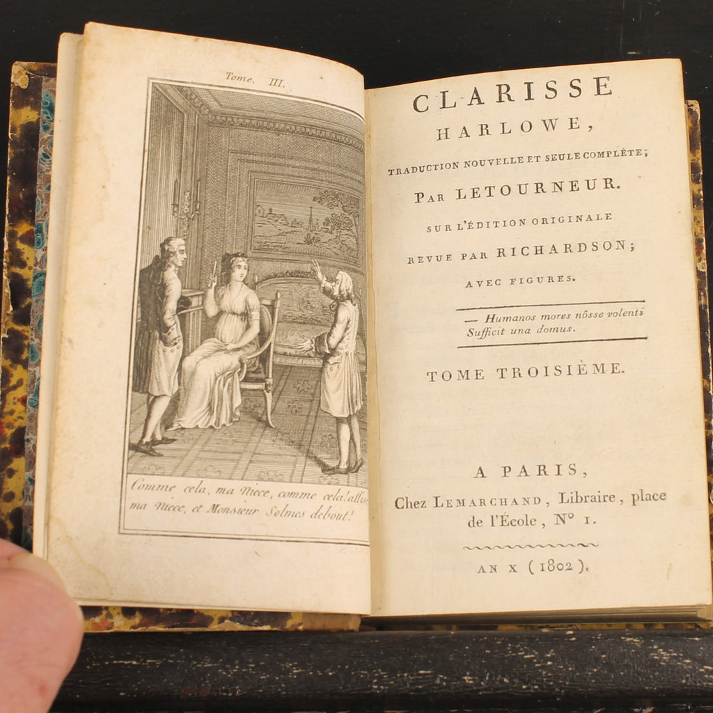 Clarisse Harlowe de Samuel Richardson | 3 volumes | Paris 1802