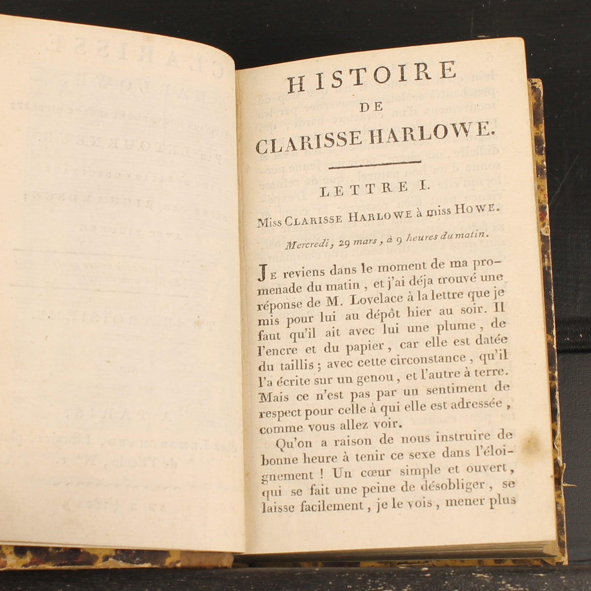 Clarisse Harlowe de Samuel Richardson | 3 volumes | Paris 1802