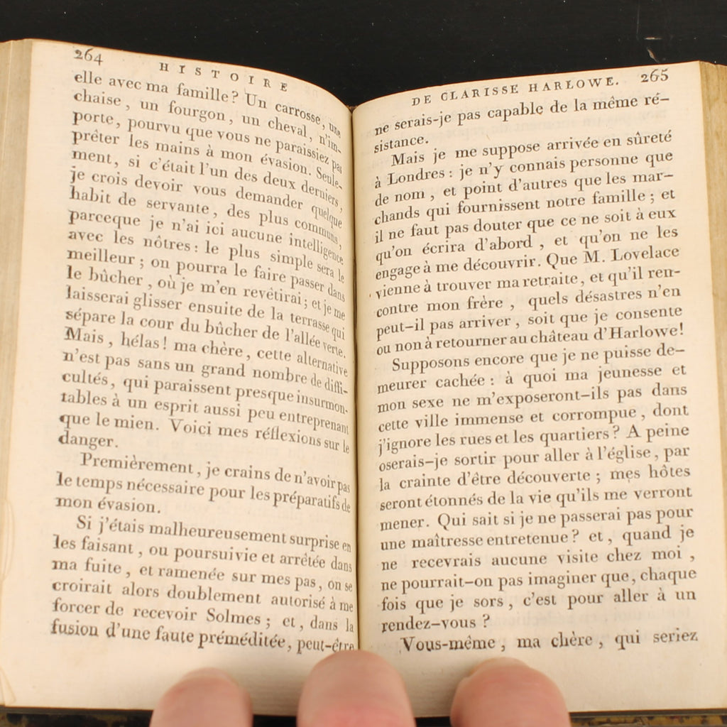 Clarisse Harlowe de Samuel Richardson | 3 volumes | Paris 1802