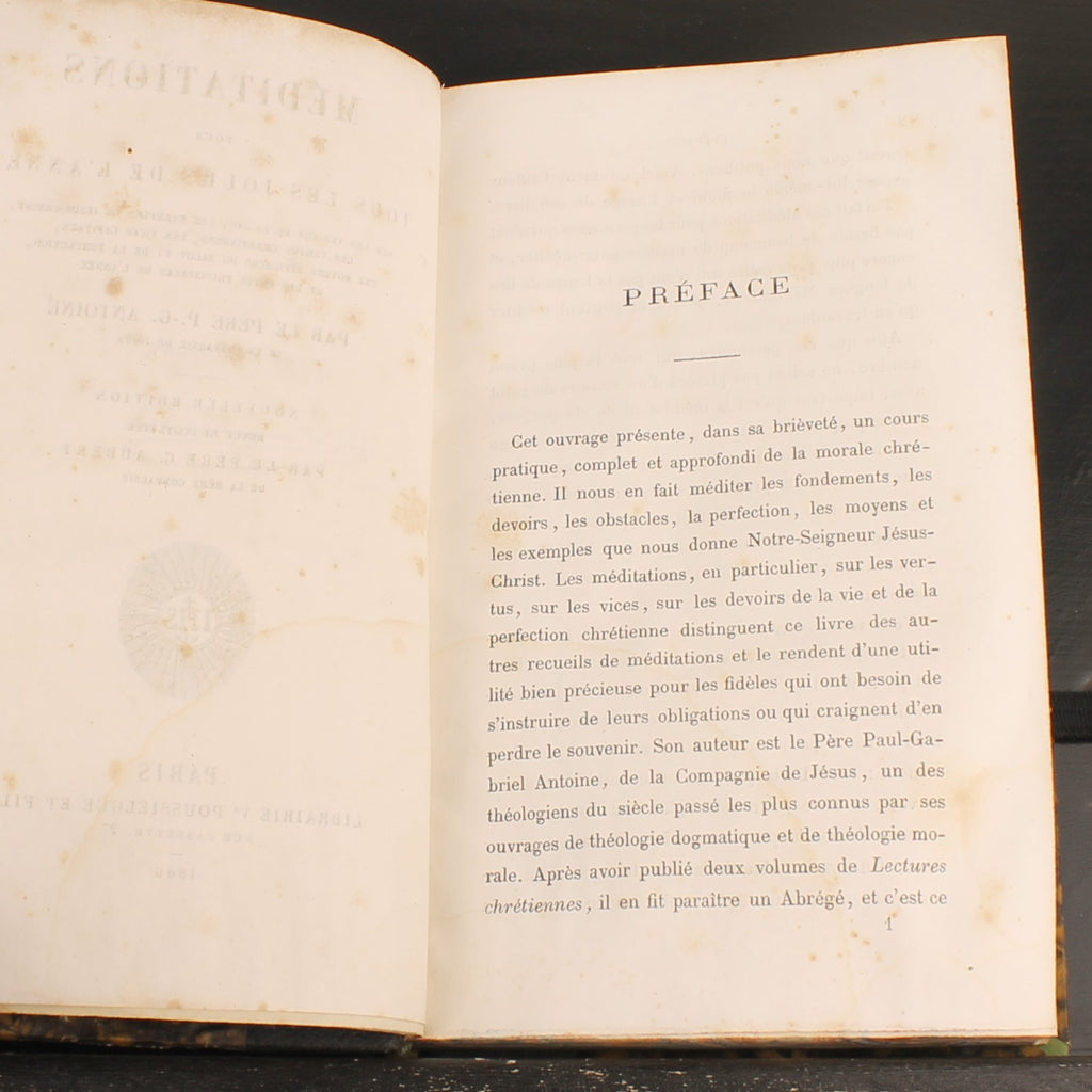 Méditations pour tous les jours de l'année - Père Paul-Gabriel Antoine - Parijs 1866