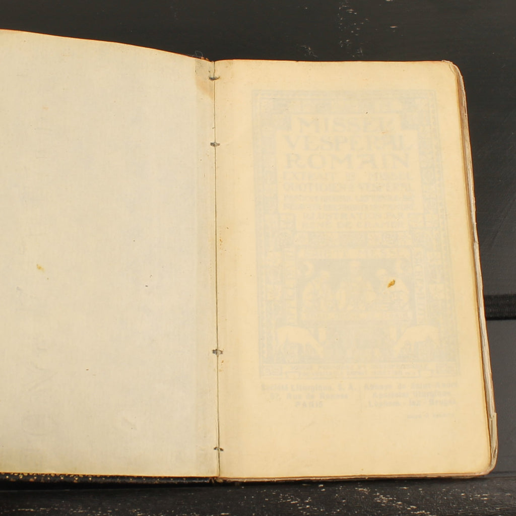 Roman Vesperal Missal - Dom Gaspar Lefebvre - Bruges 1937