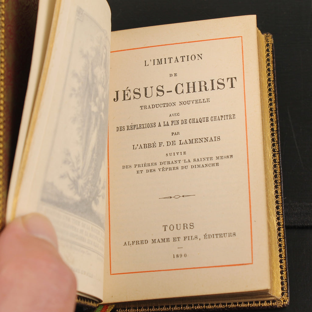 A Imitação de Jesus Cristo - Alfred Mame et Fils, Tours 1890 - N.º 73